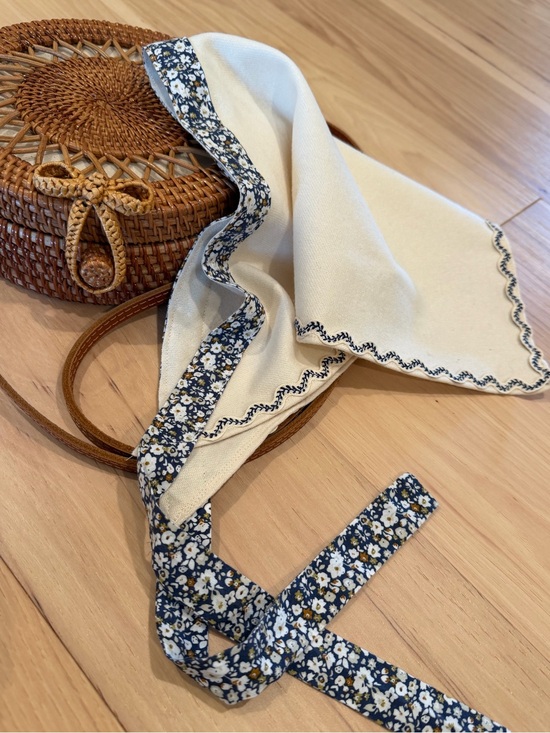 blondie by the sea Accessories - Cottagecore Wool Hair Scarf Bandana